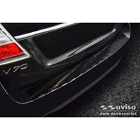 Avisa Zwart RVS Achterbumperprotector passend voor Volvo V70 Facelift 2013-2016 'Ribs' AV245301