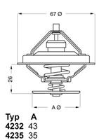 Thermostat, Kühlmittel Wahler 4235.80D