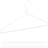 RELAXDAYS 100 x Drahtbügel, für leichte Kleidung, platzsparende Draht Kleiderbügel, Steg für Hosen und Röcke, Bügel Set, weiß