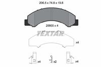 Textar Remblokkenset, schijfrem 2580001