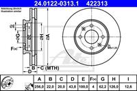 Bremsscheibe Vorderachse ATE 24.0122-0313.1