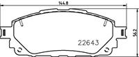 Bremsbelagsatz, Scheibenbremse Hella 8DB 355 032-961