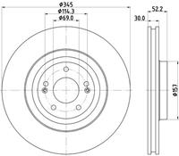 Hella Pagid GmbH Remschijf PRO 8DD355132681