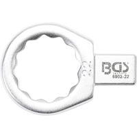 BGS TECHNIC Einsteck-Ringschlüssel | 22 mm | Aufnahme 9 x 12 mm