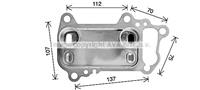 Ölkühler, Motoröl AVA BW3622