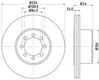 Hella Pagid GmbH Remschijf 8DD355117481