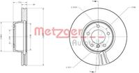 Metzger Bremsscheibe Vorderachse  6110208