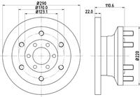 Hella Pagid GmbH Remschijf 54754 8DD355117501