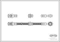 Corteco Bremsschlauch Vorderachse  19032169