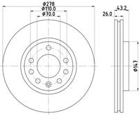 Hella Pagid GmbH Remschijf 54564 8DD355113611