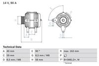 Bosch Generator Anbau  0 986 040 940