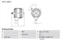 Bosch Generator  0 986 047 210