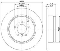 Hella Pagid GmbH Remschijf 54741 8DD355115171