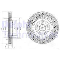 Delphi Bremsscheibe Vorderachse  BG9876