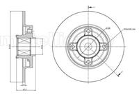 Metelli Bremsscheibe Hinterachse  23-0827