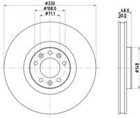 Hella Pagid GmbH Remschijf 8DD355125331