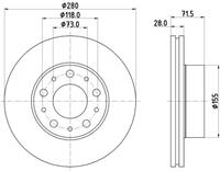 Hella Bremsscheibe Vorderachse  8DD 355 125-421