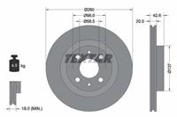 Textar Bremsscheibe Vorderachse  92112100