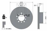 Textar Bremsscheibe Vorderachse  92009800