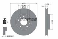 Textar Bremsscheibe Vorderachse  92114900