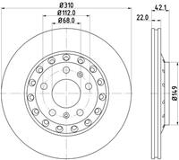 audi Remschijf 8DD355128651