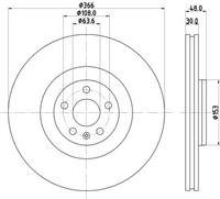 volvo Brake Disc 8dd 8DD355132411