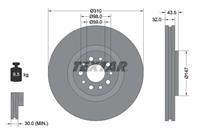 Textar Bremsscheibe Vorderachse  92118100