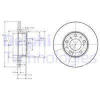 Delphi Bremsscheibe Vorderachse  BG2257