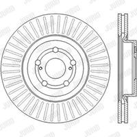 Jurid Bremsscheibe Vorderachse  562439JC