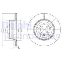 Delphi Bremsscheibe Hinterachse  BG4284
