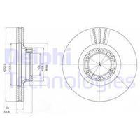 Delphi Bremsscheibe Vorderachse  BG2284