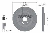 Textar Bremsscheibe Vorderachse  92123703