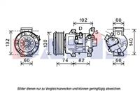 AKS Dasis Kompressor, Klimaanlage  852618N