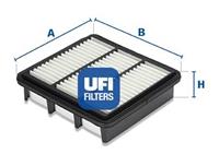 UFI Luftfilter  30.454.00