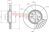 Metzger Bremsscheibe Vorderachse  6110377