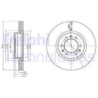 Delphi Bremsscheibe Vorderachse  BG4339