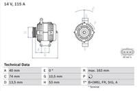 Bosch Generator  0 986 049 520