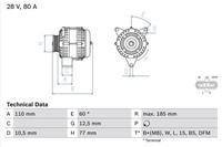 Bosch Generator  0 986 042 360