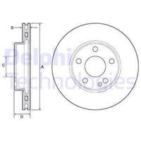 Remschijven DELPHI BG4554C, 2 deel