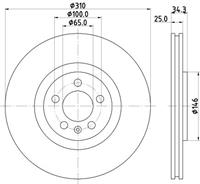 Hella Pagid GmbH Remschijven 8DD355122811