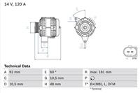 Bosch Generator  0 986 042 540