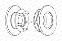 Ferodo Bremsscheibe Vorderachse  FCR221A