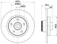 Hella Pagid GmbH Remschijven 8DD355123421