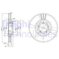 Delphi Bremsscheibe Vorderachse  BG2663