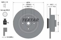 Textar Bremsscheibe Hinterachse  92141403