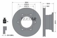 Textar Bremsscheibe Hinterachse  93087700