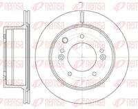 Remsa Bremsscheibe Hinterachse  6993.10