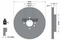 Textar Bremsscheibe Vorderachse  92183603