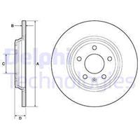 Delphi Bremsscheibe Hinterachse  BG4800C