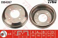 Bremstrommel Hinterachse TRW DB4267